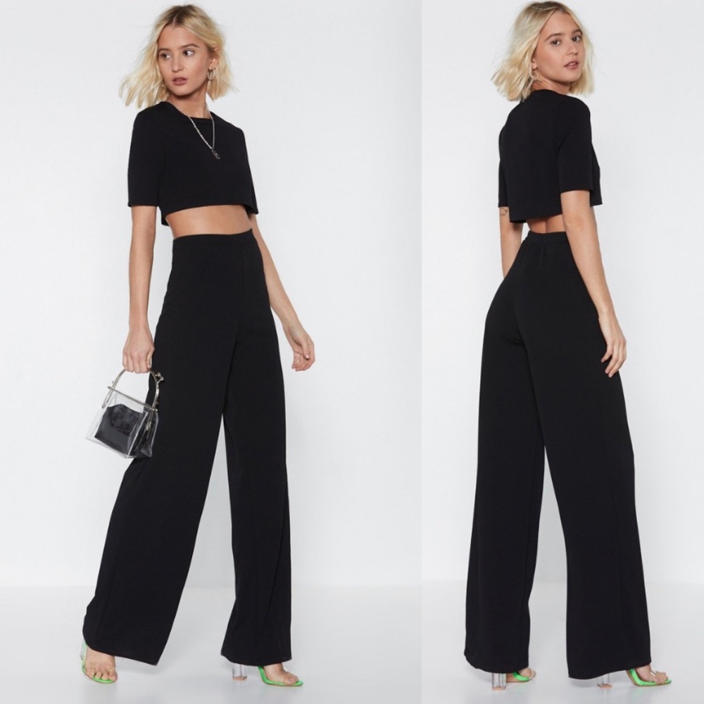 Nasty Gal Breaking Up Top and Pant Set